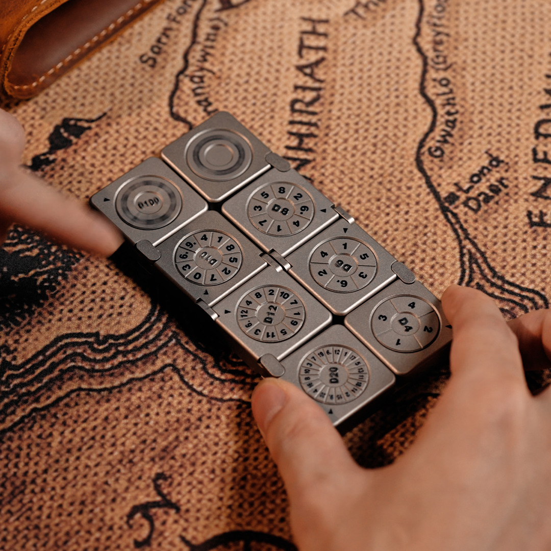 Titanium 7-in-1 Infinity Dice Cube