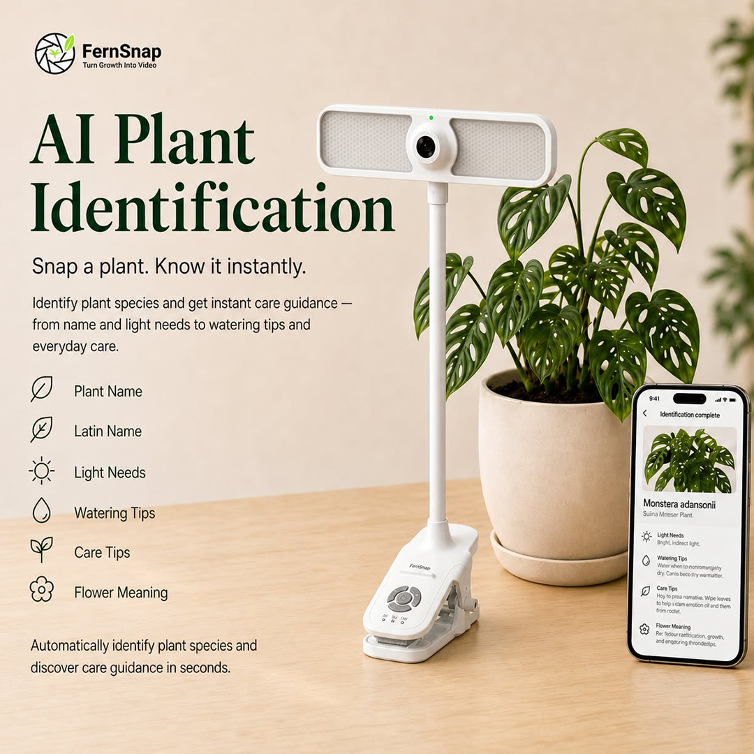 AI Plant Time-Lapse Grow Light Camera