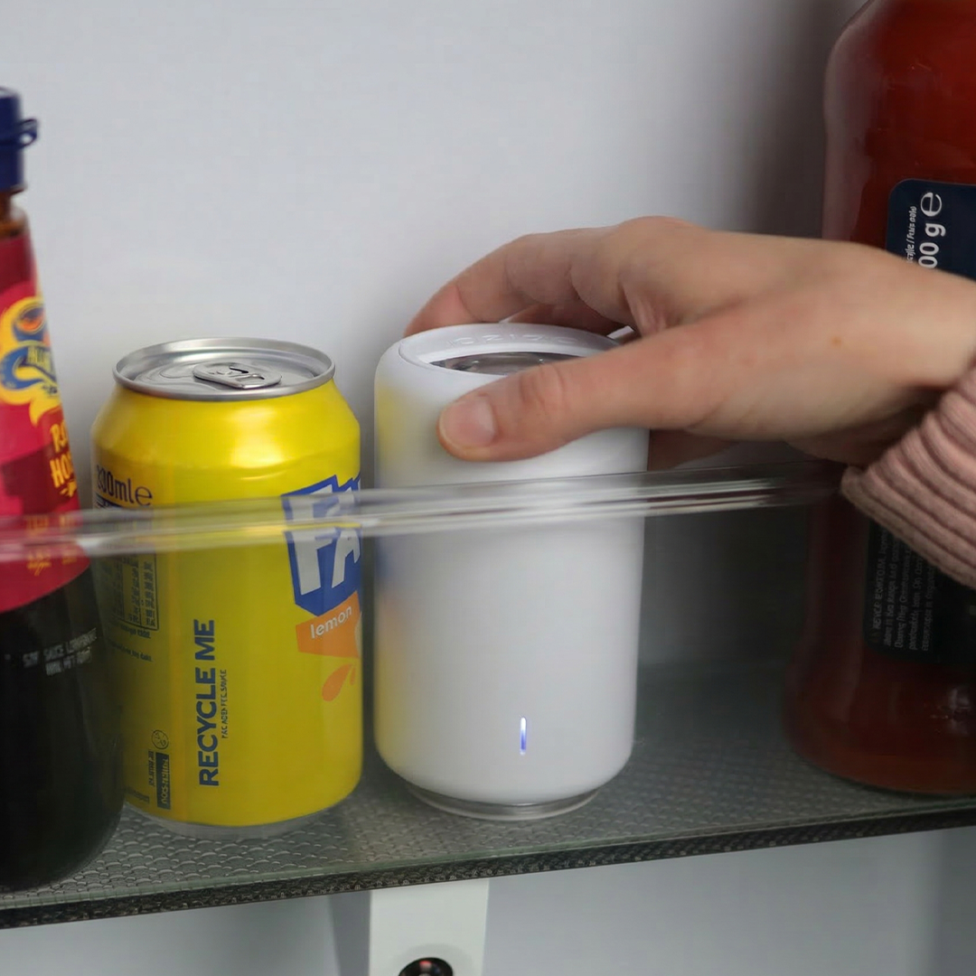 The Fridge Purifier As Compact As A Soda Can
