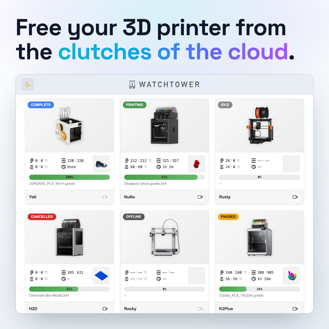 3D Printer Fleet Management In One Place