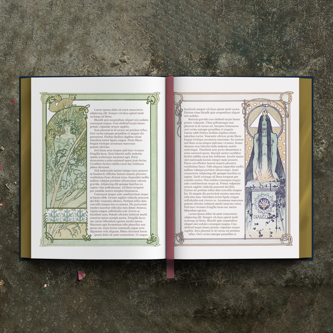 A Lost Romantic Fantasy by Alphonse Mucha