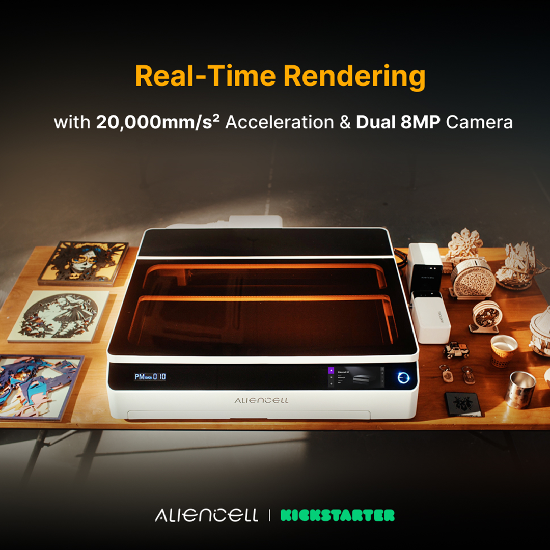 Real-Time Laser Engraving, 24x18" Workspace