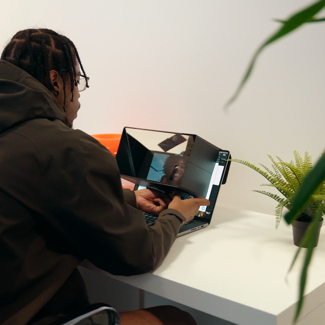 Transparent Webcam for Natural Eye Contact