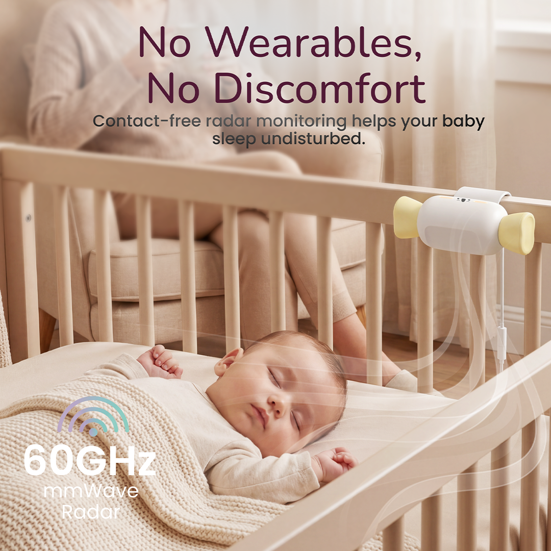 Contactless 60GHz Baby Breathing Monitor