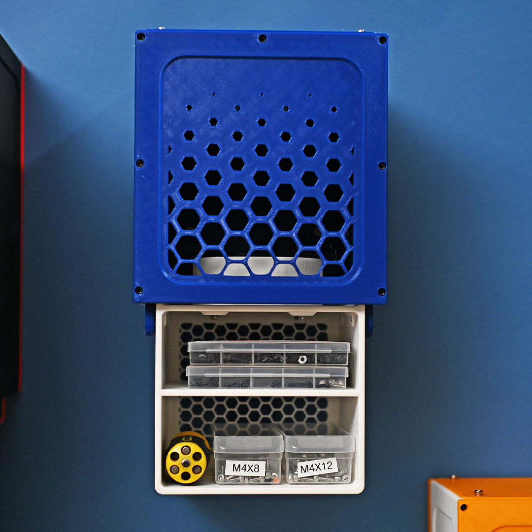 3D-Printable Dropdown Storage System