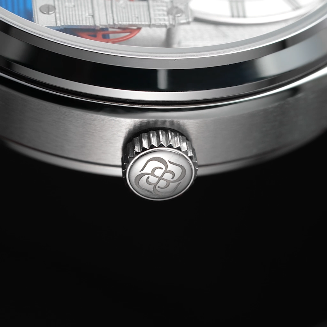 Hourly Bridge Automaton, 42mm Steel