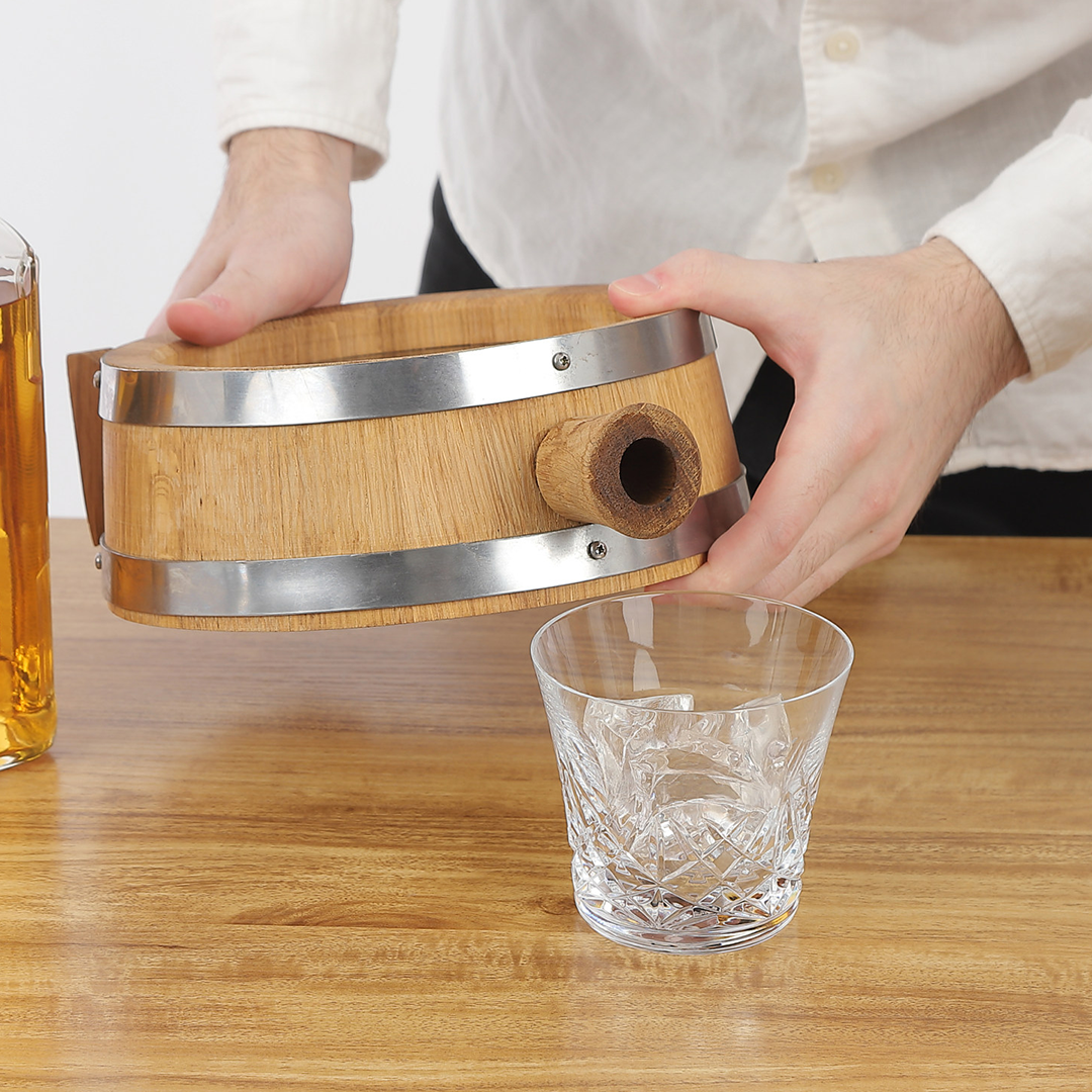 European Oak Flask Barrel, Real-Time Aging