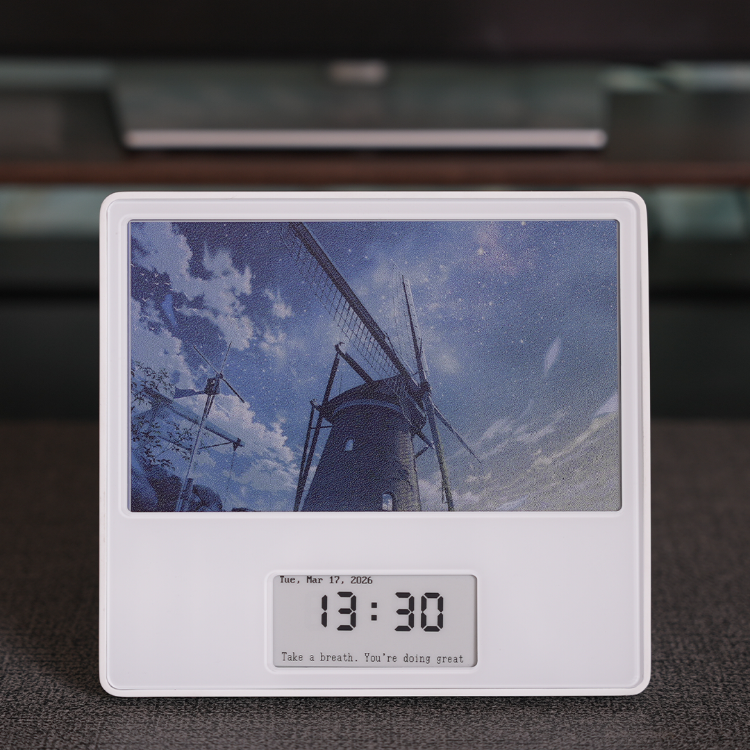The Dual-Screen E-Ink Frame For Real Photos