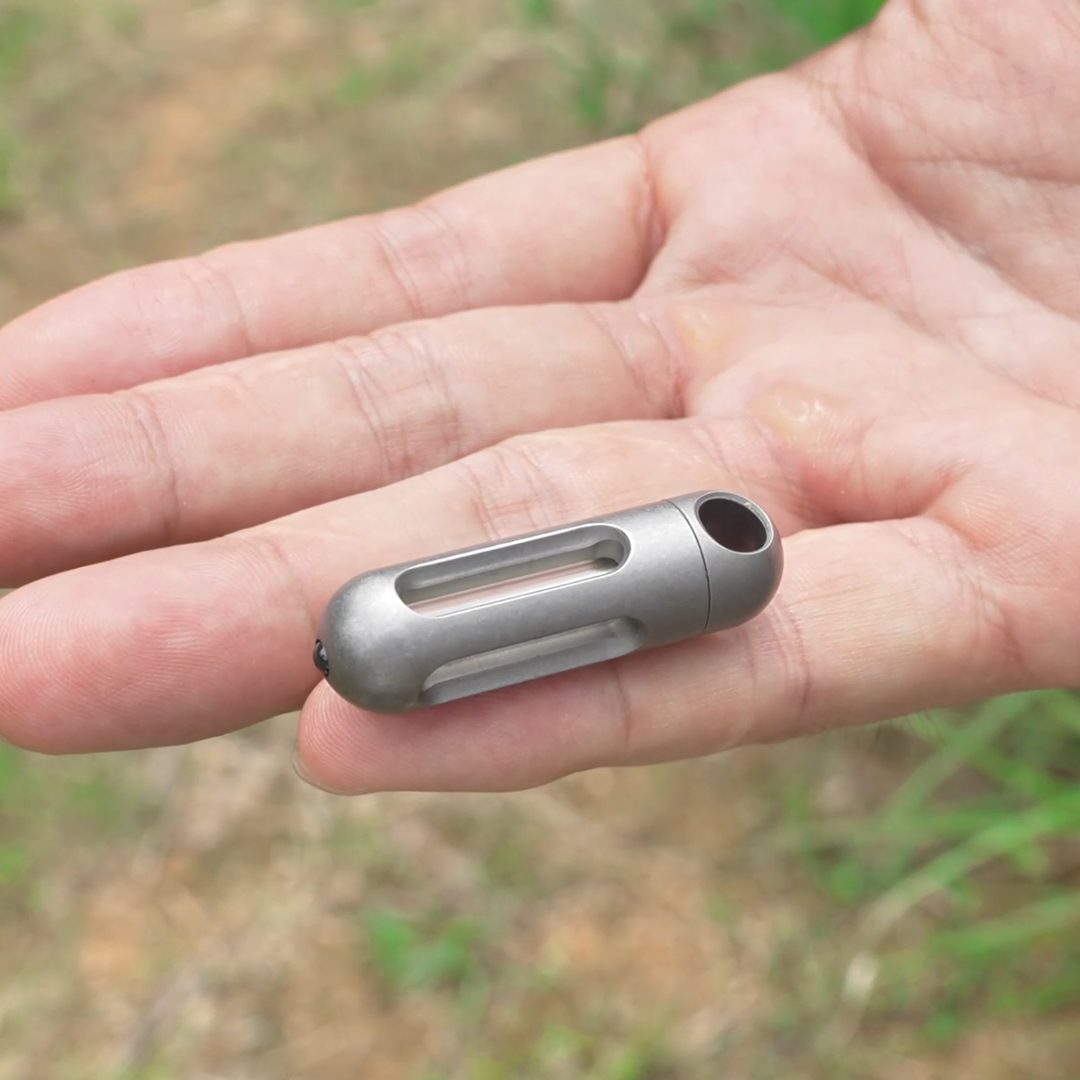Gr5 Titanium Capsule With 25-Year Glow