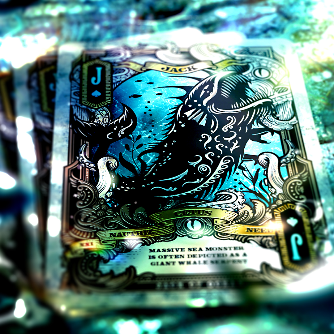 UV-Reactive Kraken Abyss Playing Cards