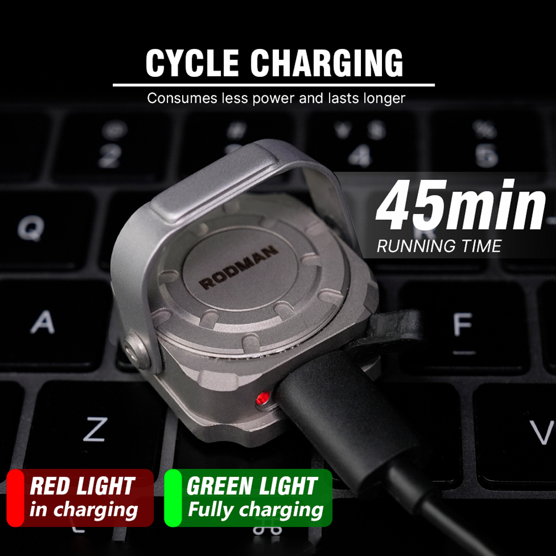 The Titanium Coin Size Light With 5 Colors