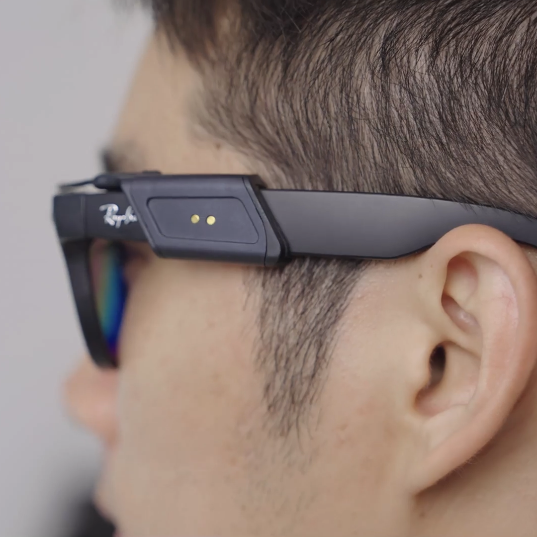 Snap-On Power for Meta Ray-Bans with 1600mAh and 21-Hour Boost