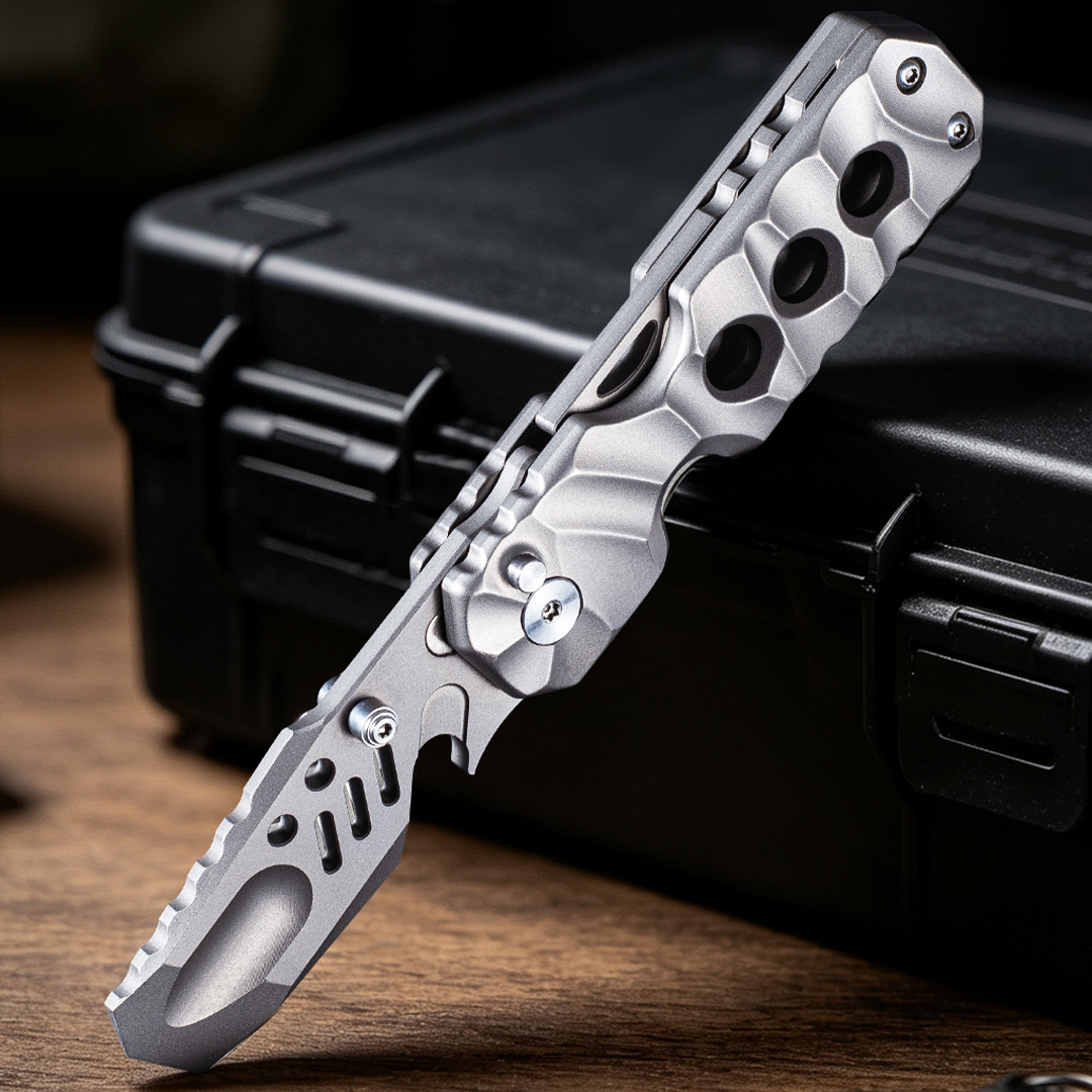 Titanium Folding EDC Tool With A Satisfying Ting
