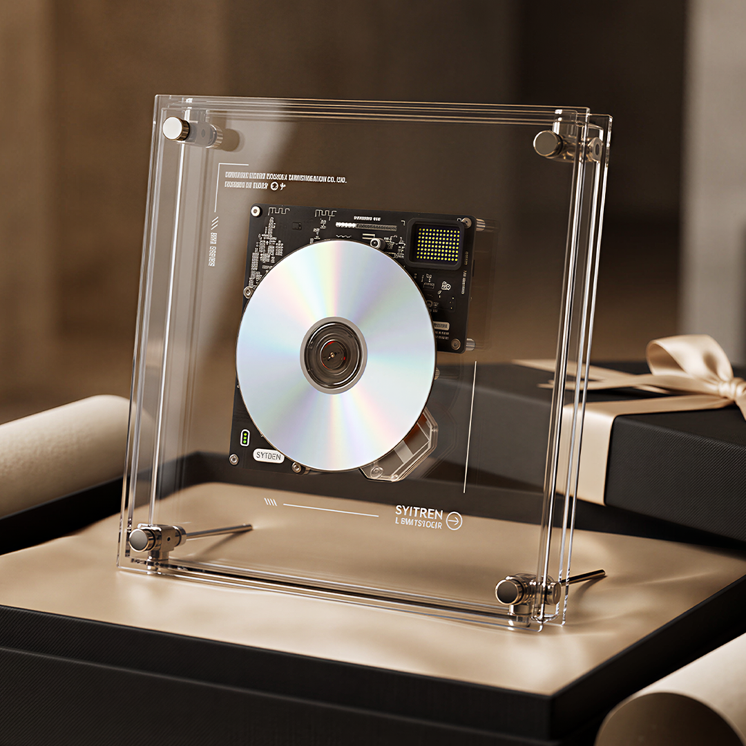 Transparent Wall-Mount CD Player