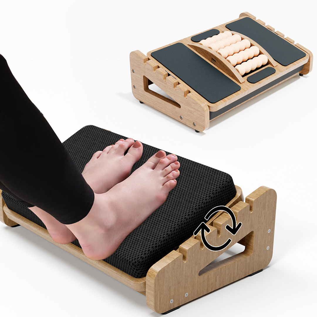 5-in-1 Dual-Surface Footrest