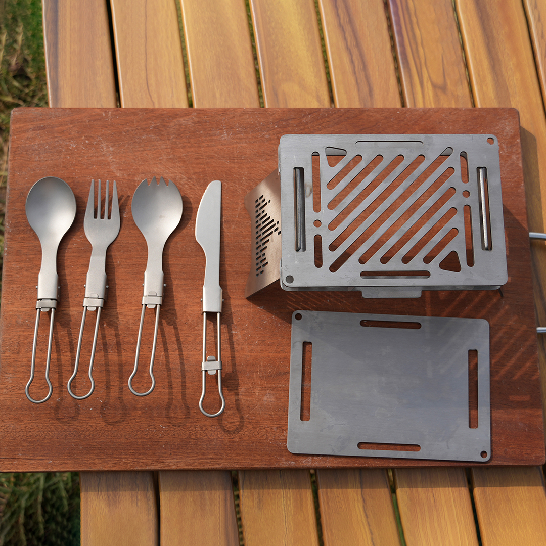 Outdoor Titanium Stove, Fuel It Your Way