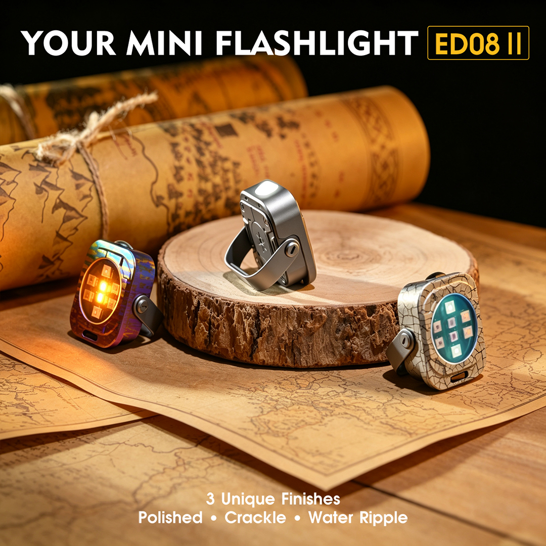 Titanium Coin Flashlight With 5 Colors