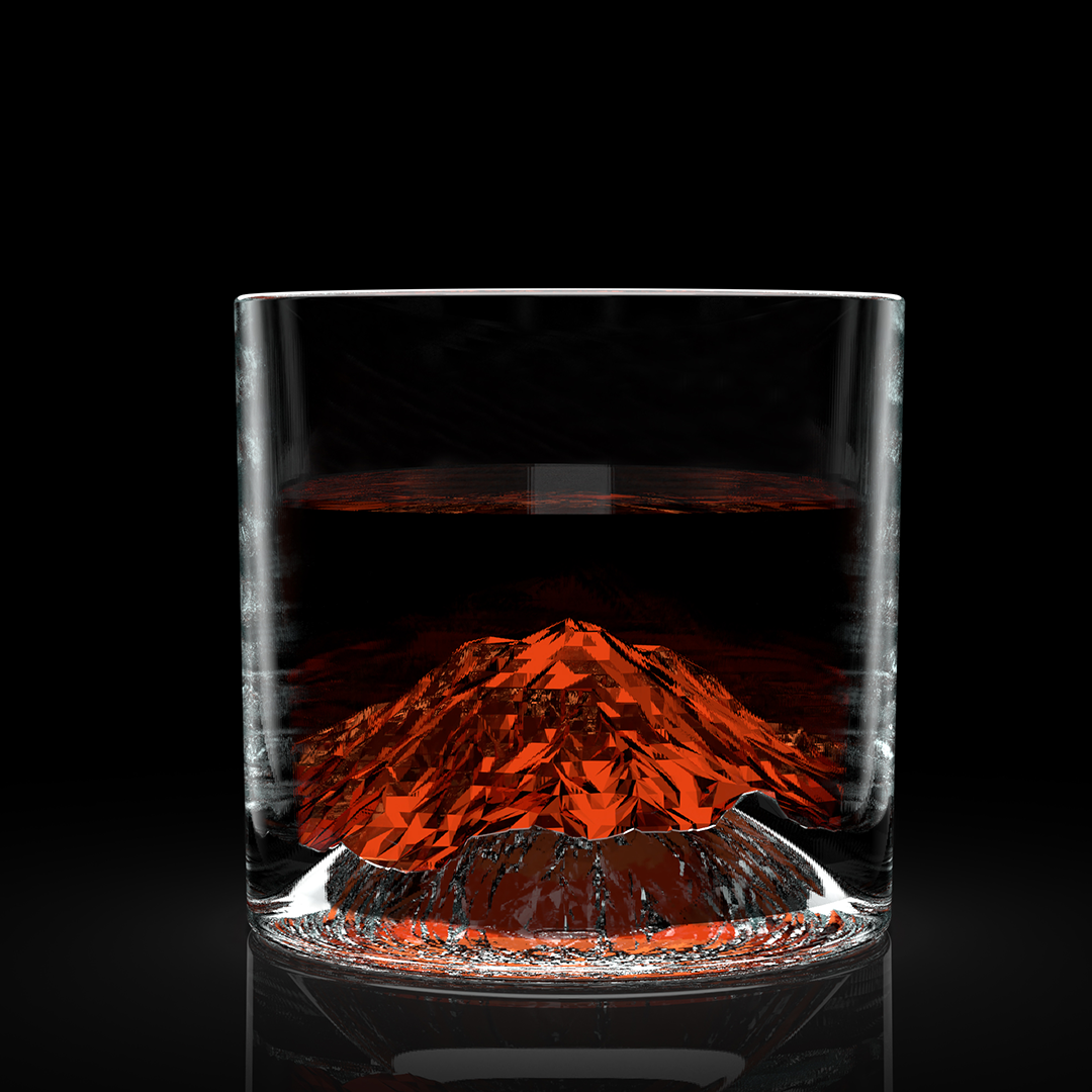 American Peaks Crystal Whiskey Set