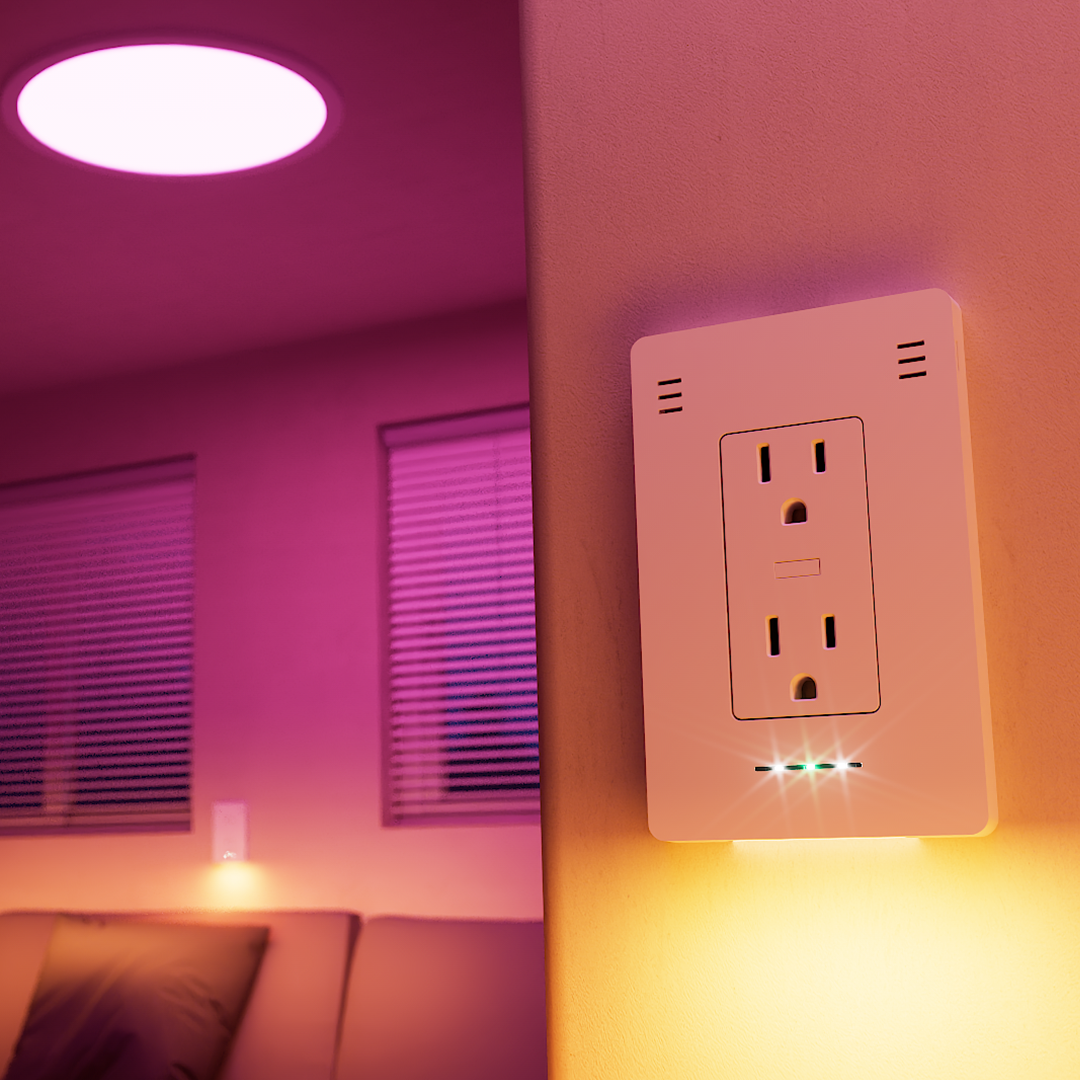 The Smart Outlet with Built-In Color Lighting