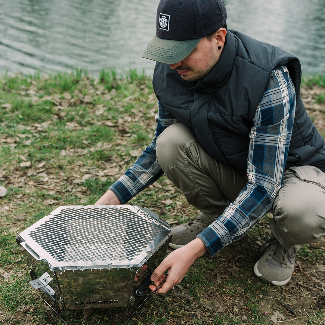 Flat-Pack Grill With Stove-Like Control