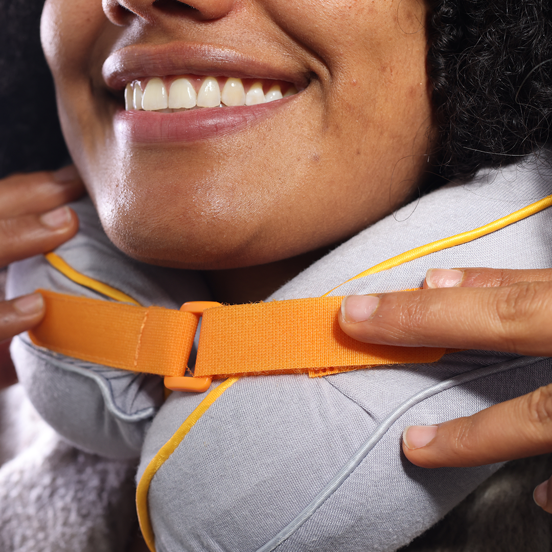Space-Saving Pillow with Magnetic Headrest
