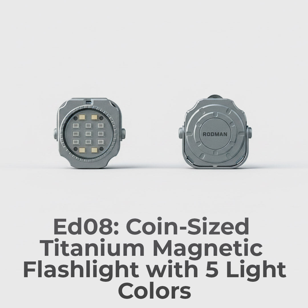 The Titanium Coin Size Light With 5 Colors