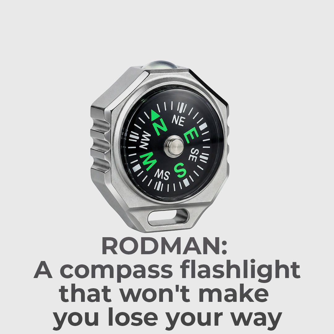 Titanium Compass Flashlight, Always Ready