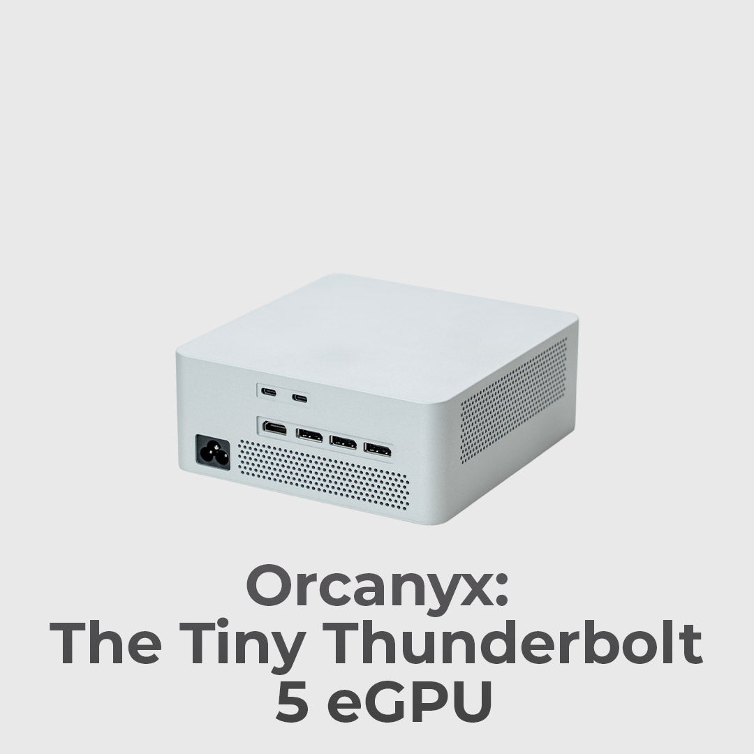 Thunderbolt 5 RTX eGPU for Mac and PC