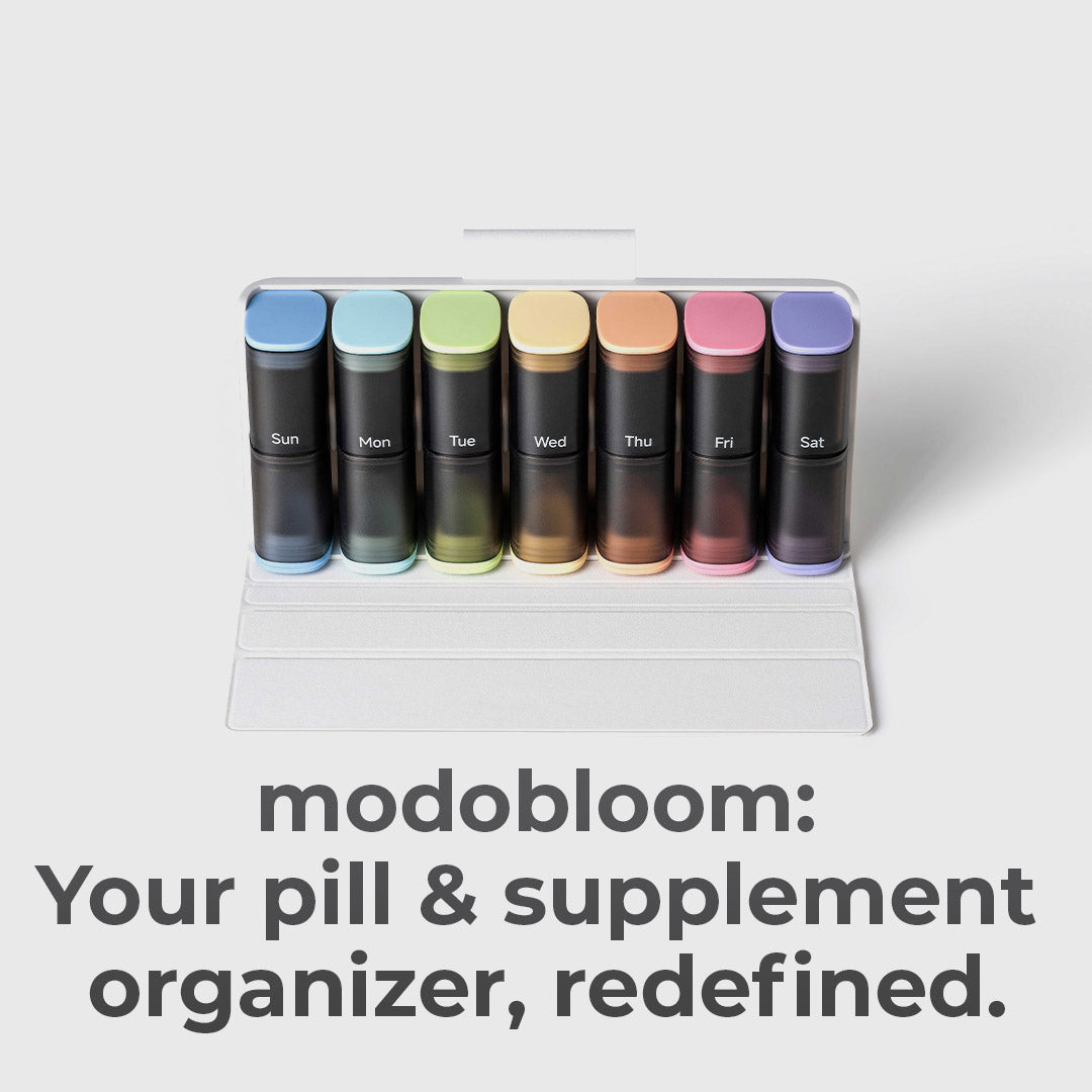 Colorful Vitamin Organizer With Daily Boxes