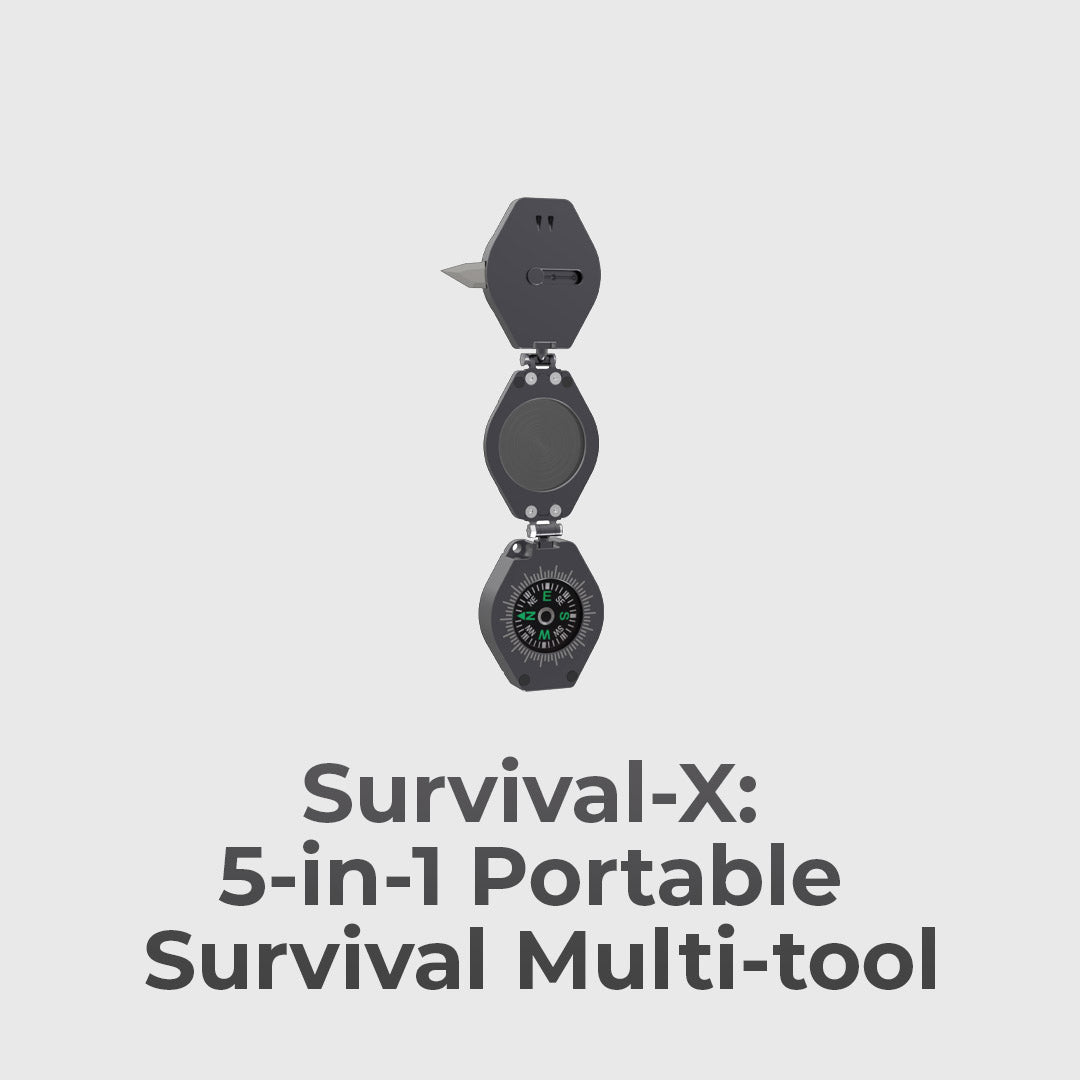 Titanium 5-in-1 Survival Tool for Outdoors