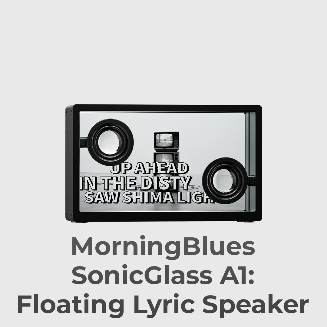 Transparent Speaker With Floating Lyrics