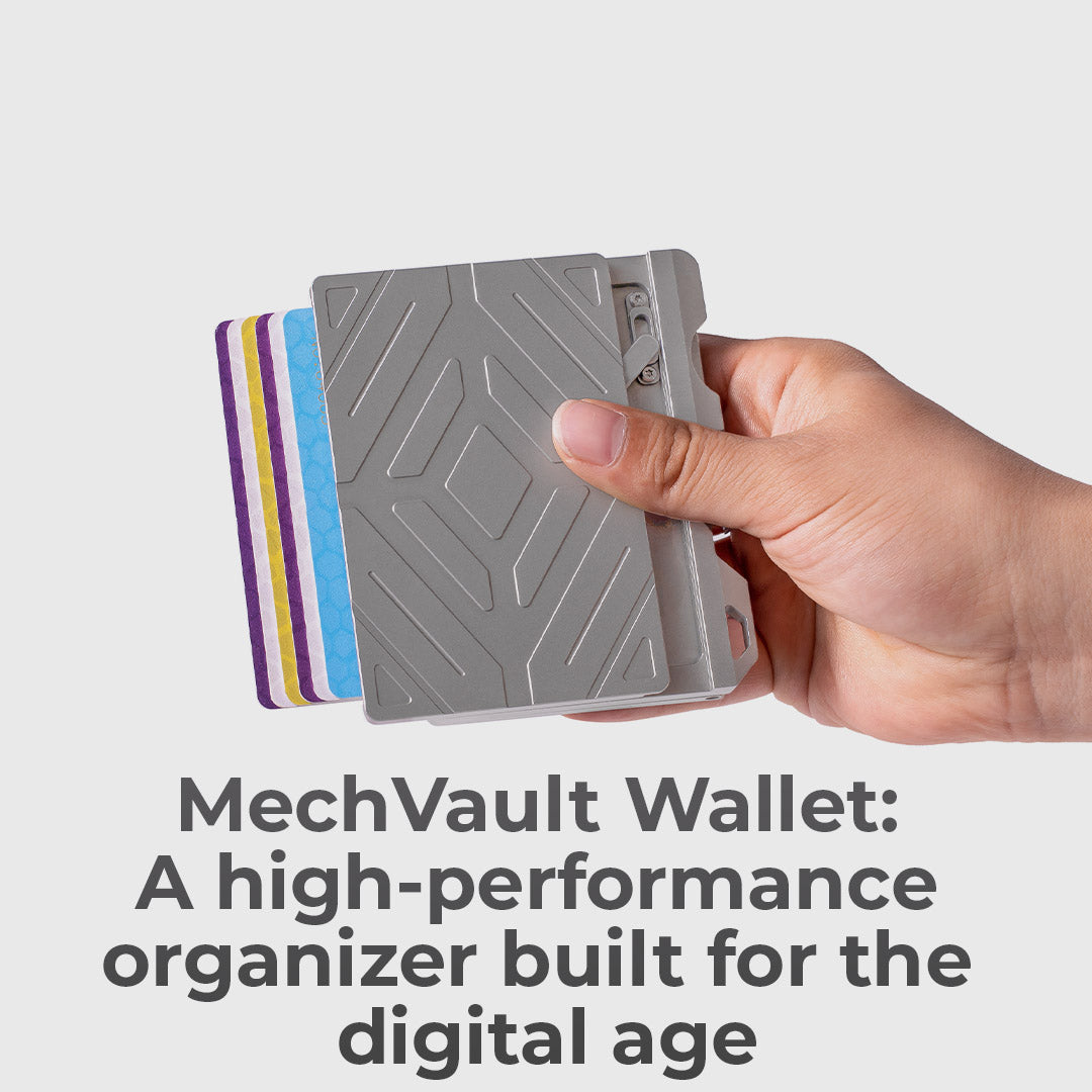 GR5 Titanium Wallet With 180 degrees Vault