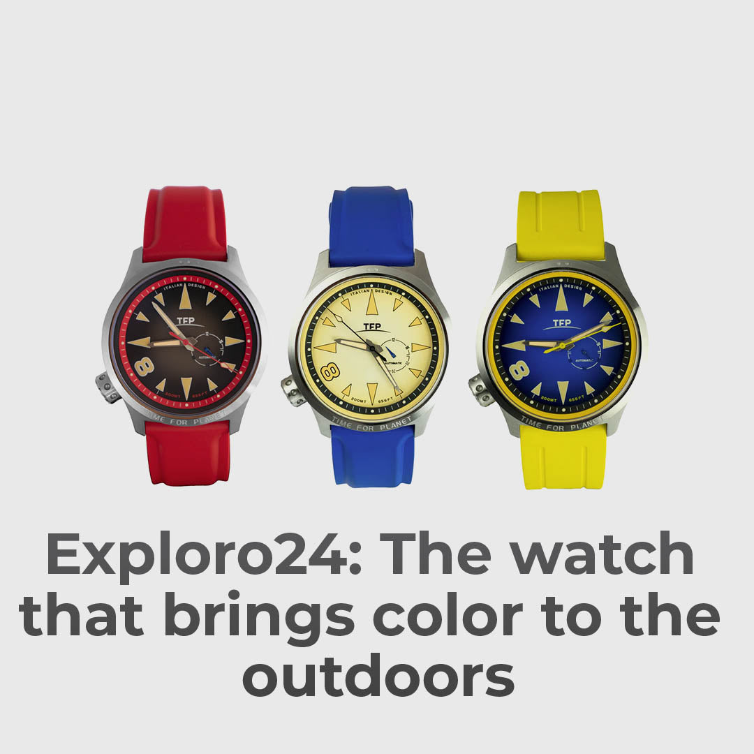 Italian Outdoor Watch With Functional Color