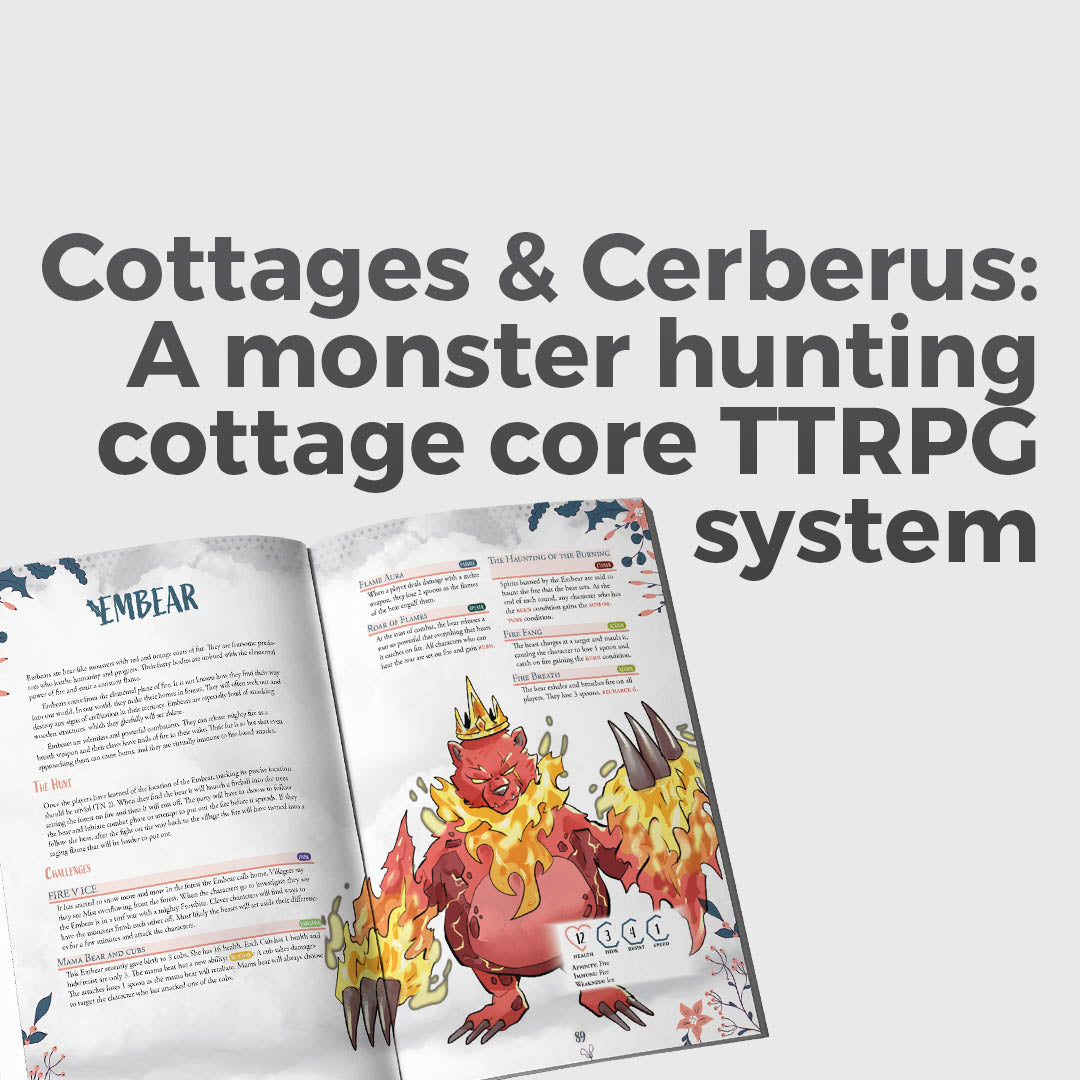 A New Cottagecore Monster-Hunting Tabletop RPG