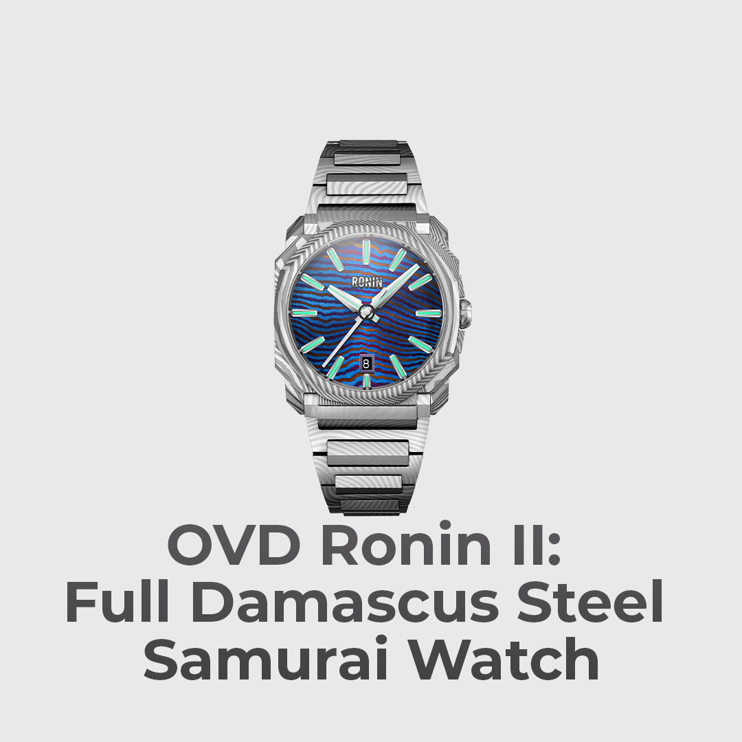 The Samurai Watch In Full Damascus