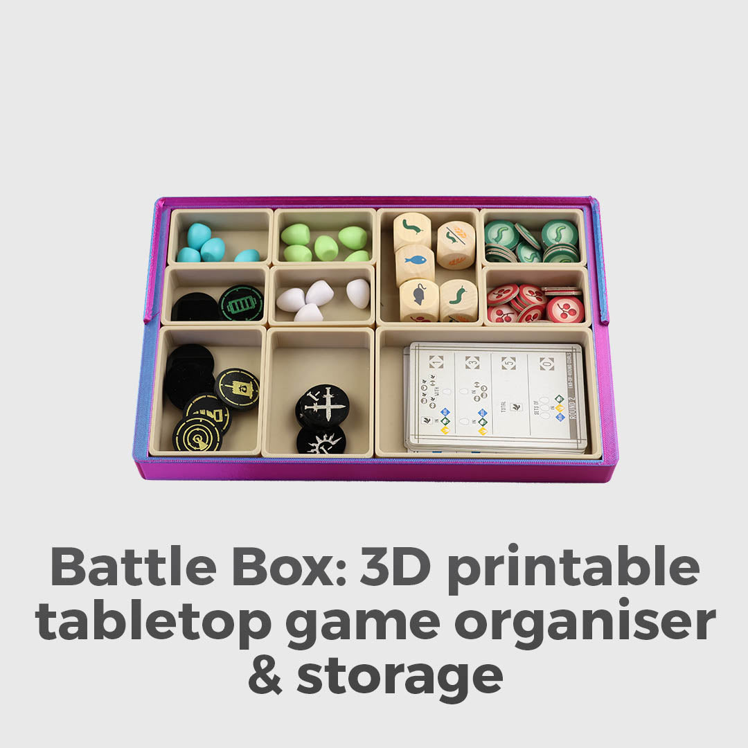 3D Printable Tabletop Game, Organizer, &amp; Storage - First Backer