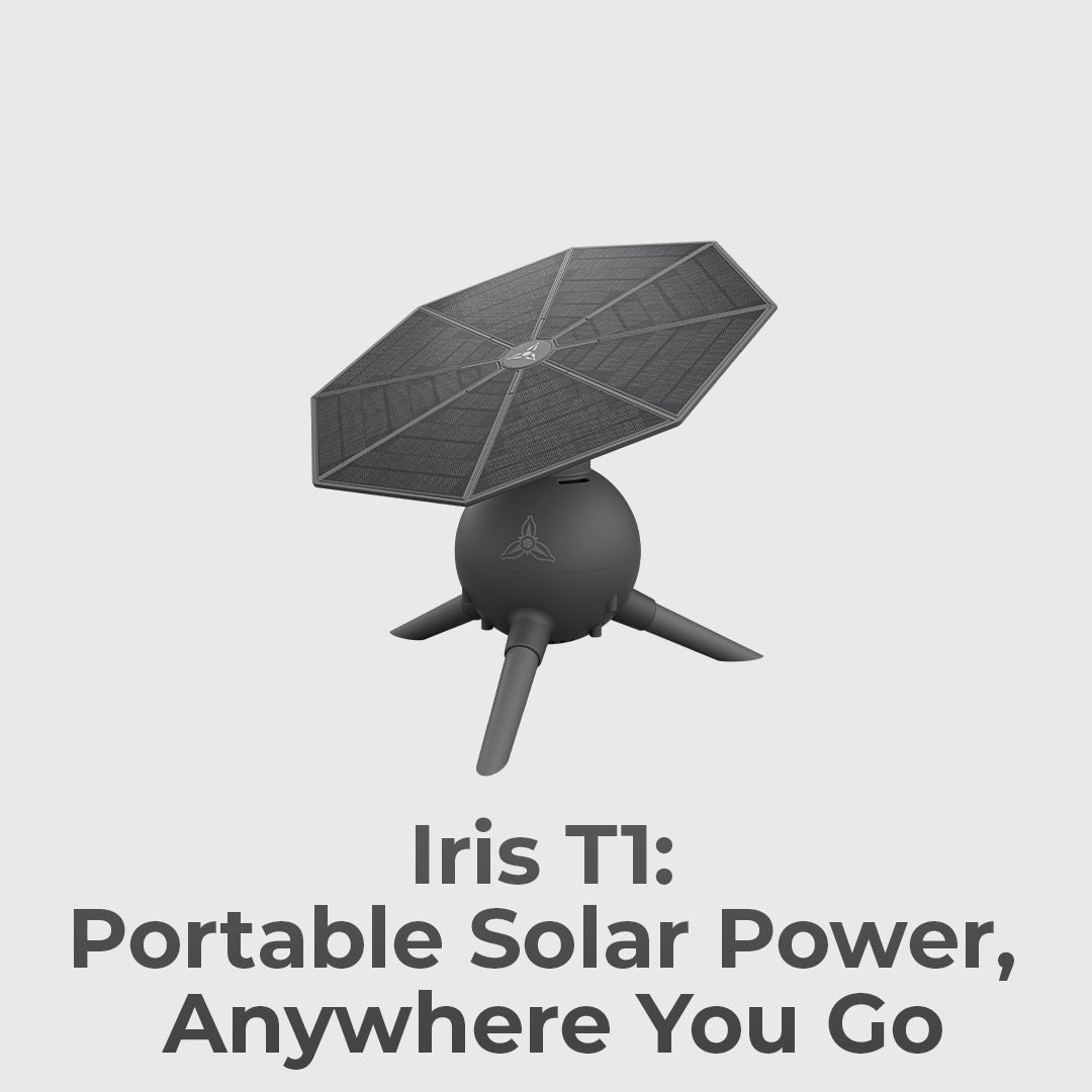 Portable Solar Power, No Cable Chaos