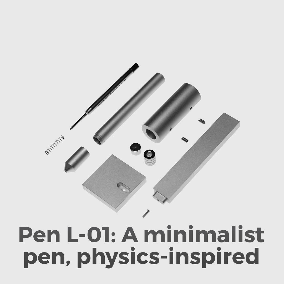 Minimalist Pen With A Starship Landing