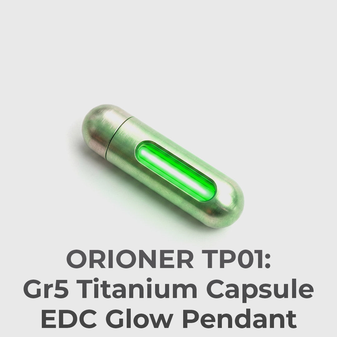 Gr5 Titanium Capsule With 25-Year Glow