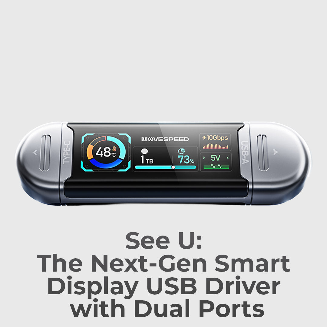 Dual Port USB Drive With A Display