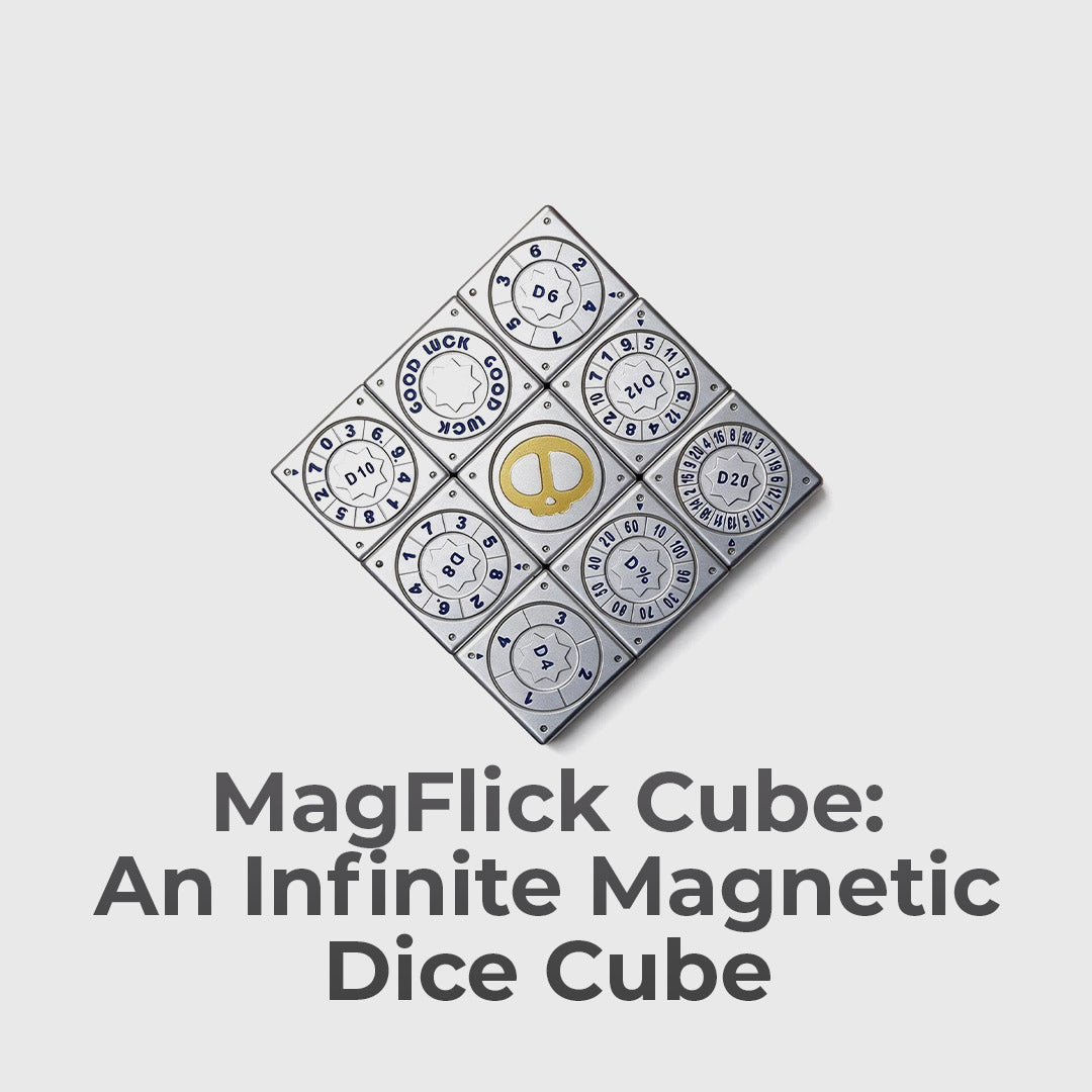 Titanium Magnetic Dice For Infinite Rolls