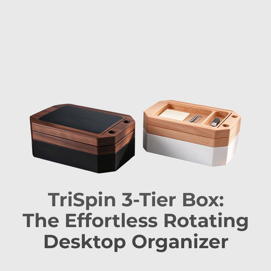 Rotating 3-Tier Desk Organizer