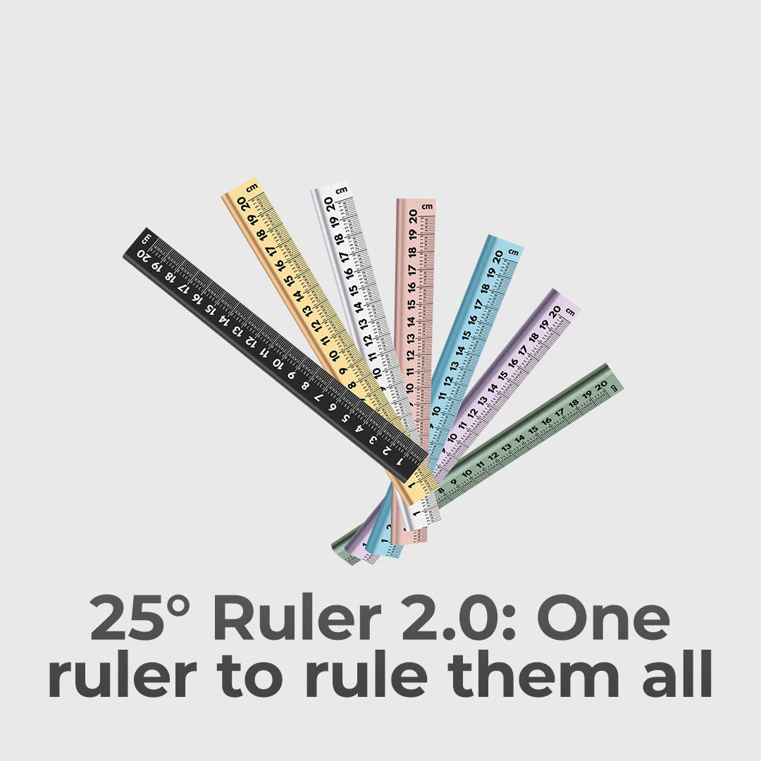 The new 25 Degree Ruler
