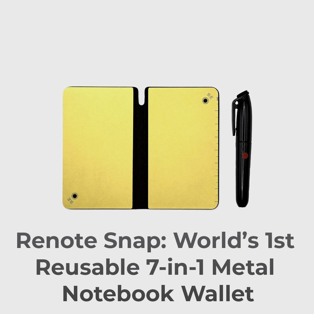 World's First 7-in-1 Metal Notebook Wallet