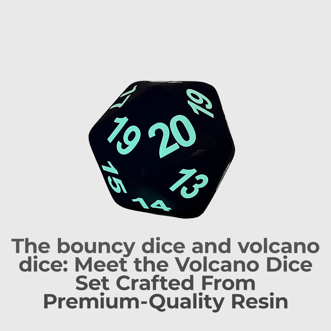 Giant 20 cm (7.8 in) D20 Glows in the Dark