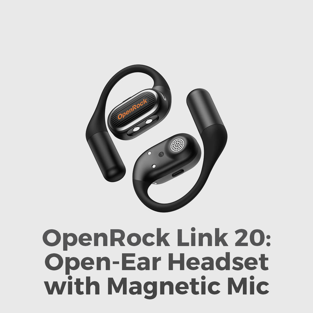 The Open-Ear Headset With Magnetic Mic