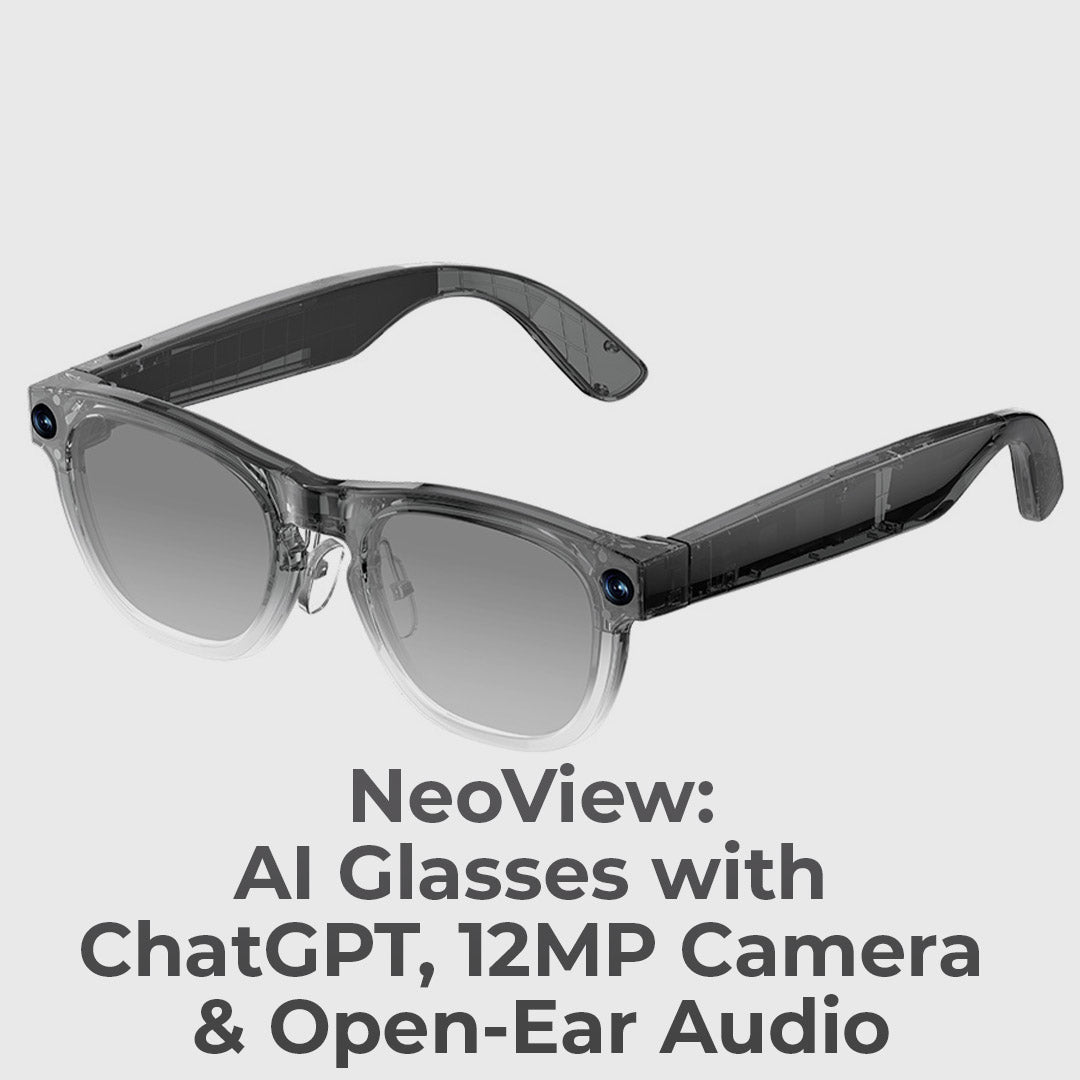 12MP AI Glasses, 2K Photos, Open-Ear Audio