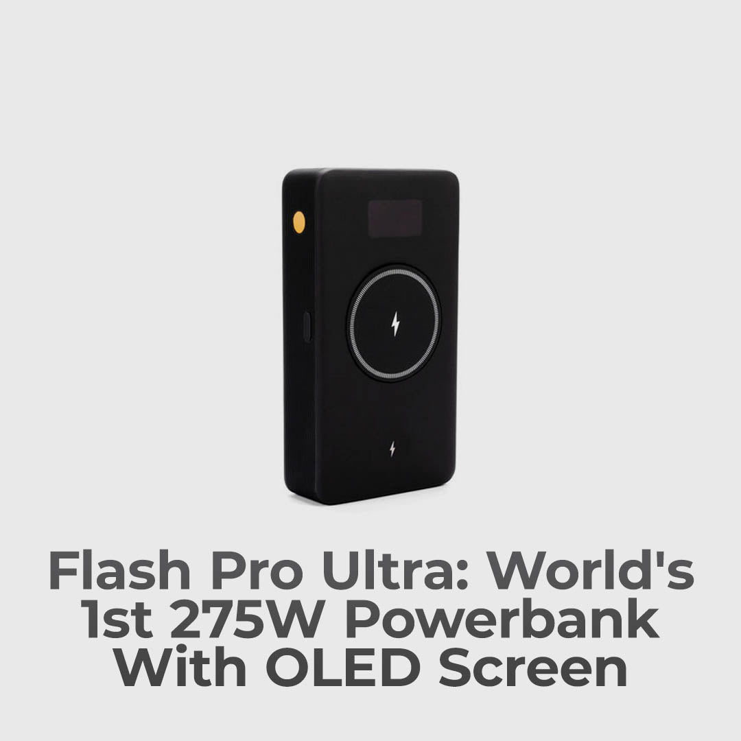 275W, OLED Screen Powerbank Charges MacBook & IPhone Fast