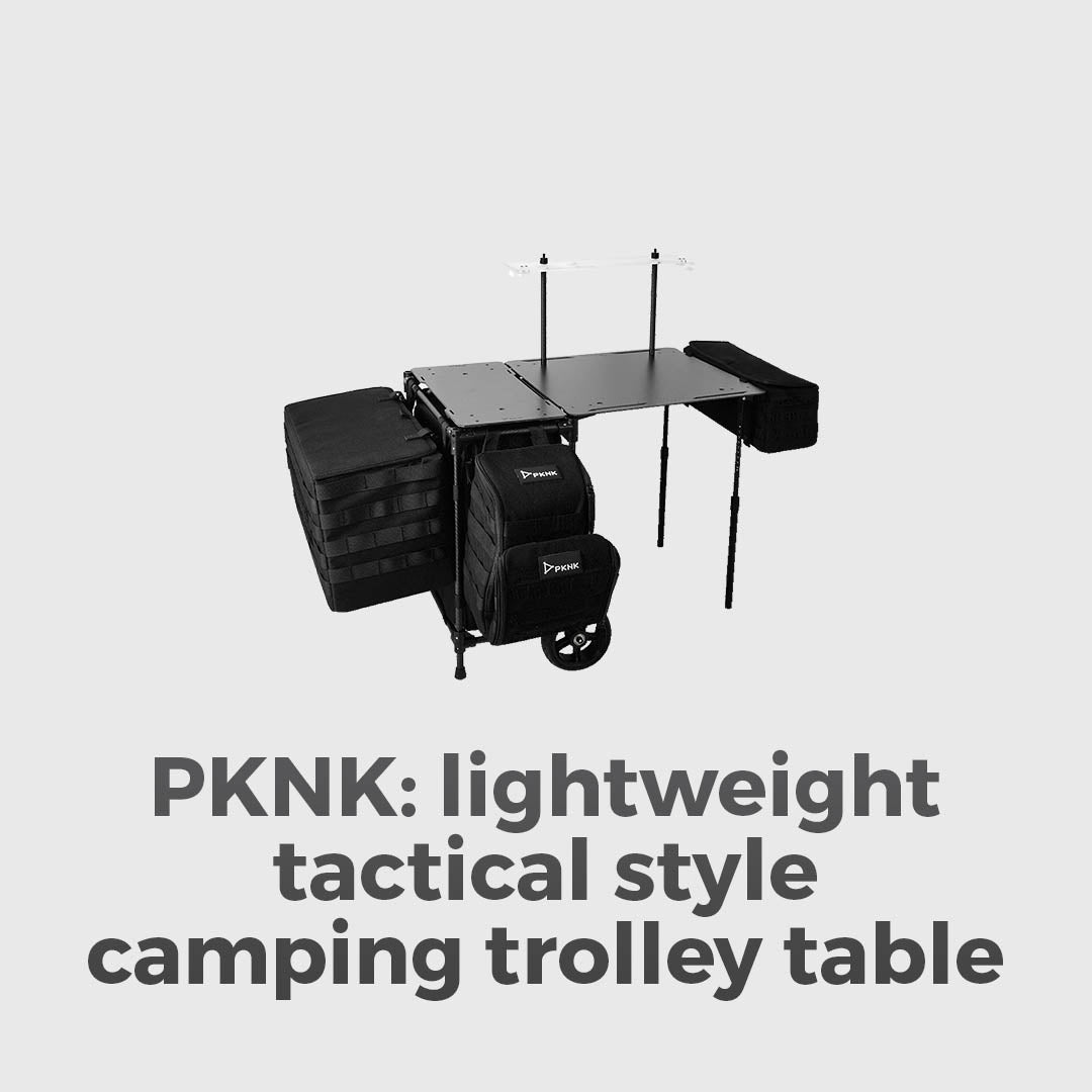 Lightweight Tactical-Style Camping Table & Trolley - First