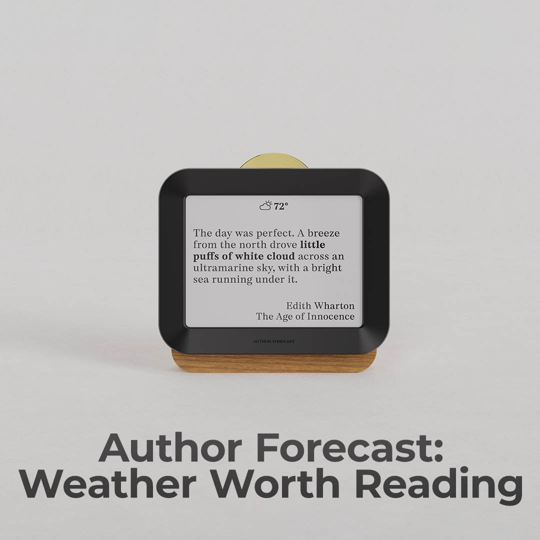 Author Forecast: A Novel Way To Check The Weather